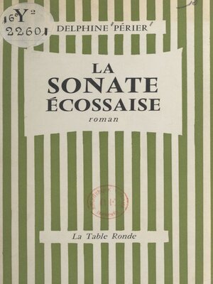 cover image of La sonate écossaise